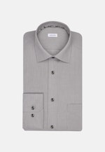 Non-iron Structure Business Shirt in Comfort with Kent-Collar in Grey |  Seidensticker Onlineshop