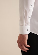 Chemise Business Comfort Structuré Col Kent in Blanc |  Seidensticker Onlineshop