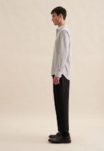 Non-iron Twill Business Shirt in Slim with Kent-Collar in Grey |  Seidensticker Onlineshop