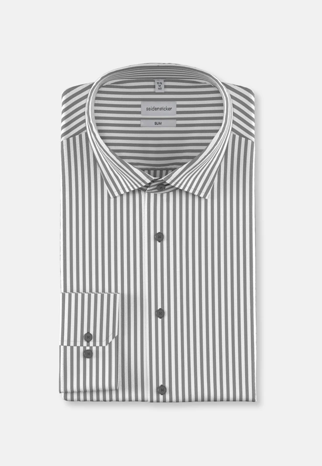Slim Chemise d'affaires rayures dans Gris | Boutique en ligne Seidensticker