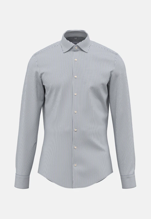 Shaped Business Hemd Gestreift in Navy blue |  Seidensticker Onlineshop