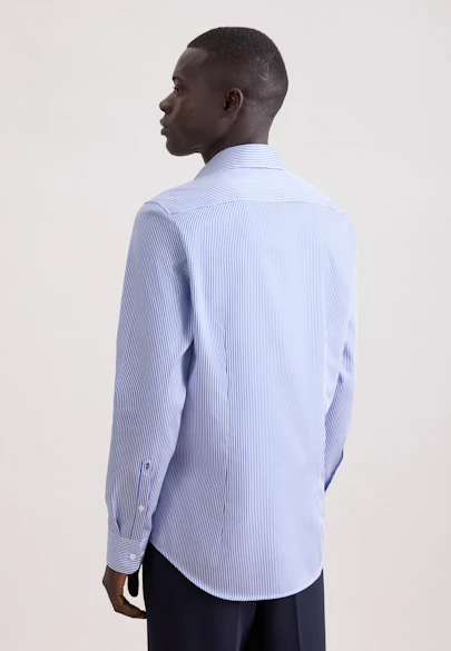 Shaped Chemise d'affaires Rayures in Bleu Moyen |  Seidensticker Onlineshop