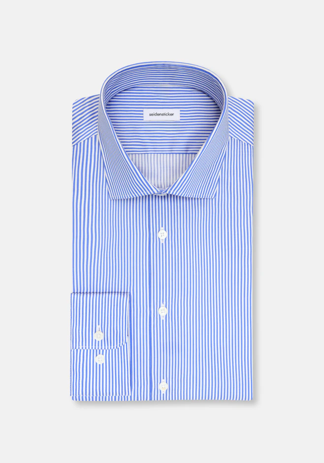 Shaped Chemise d'affaires Rayures dans Bleu Moyen | Boutique en ligne Seidensticker