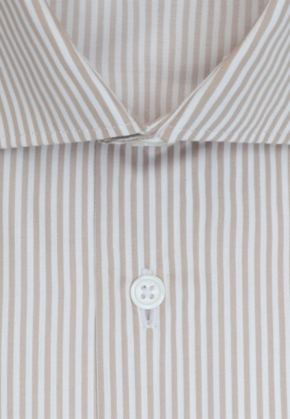 Shaped Chemise d'affaires Rayures in Beige |  Seidensticker Onlineshop