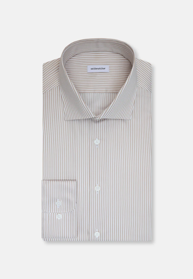 Shaped Chemise d'affaires Rayures in Beige |  Seidensticker Onlineshop