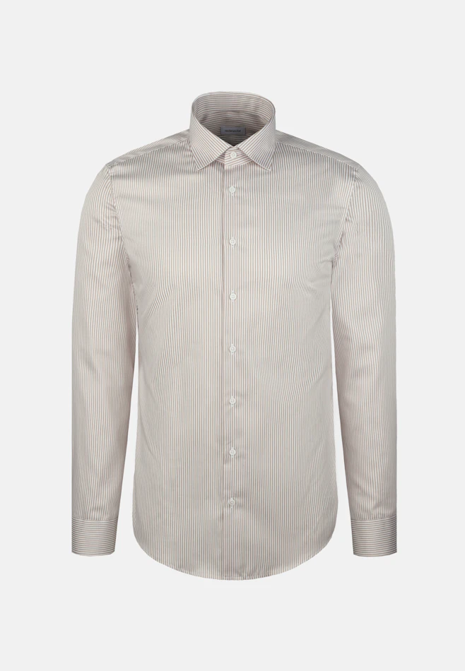 Shaped Business shirt Stripes in Beige | Seidensticker online shop