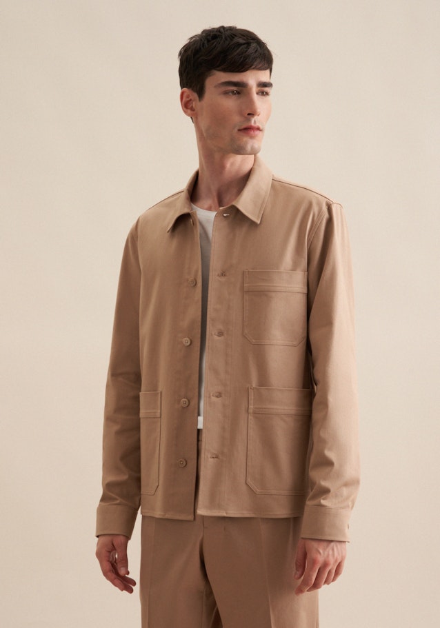 Regular Jacke Uni in Braun | Seidensticker Onlineshop