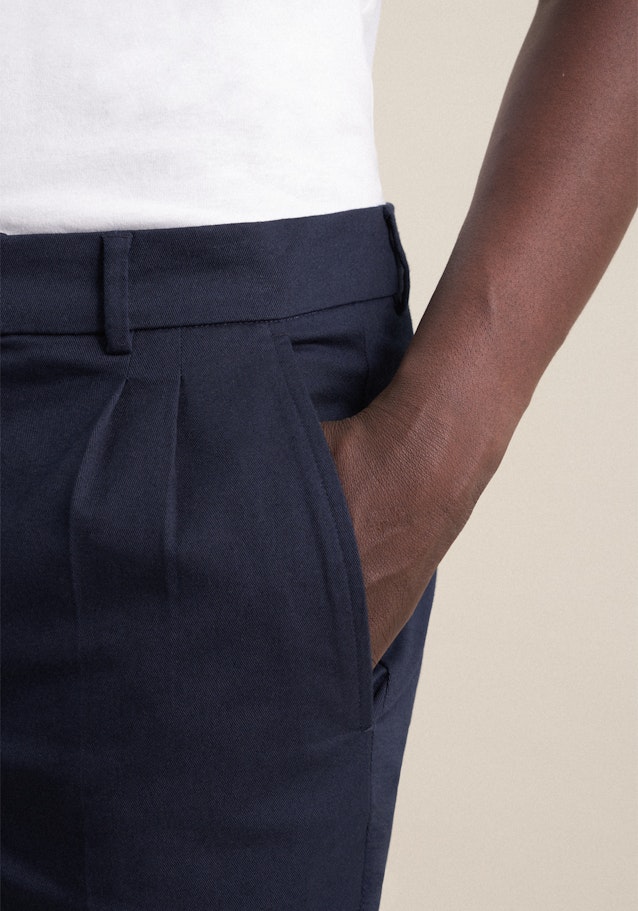 Regular Chino Uni in Bleu Foncé | Seidensticker Onlineshop