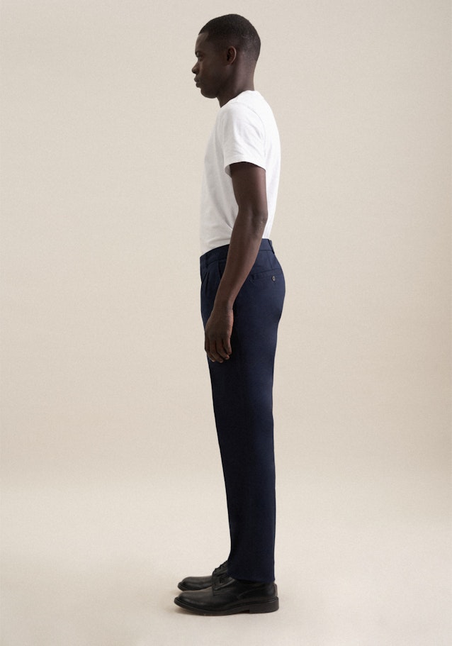 Regular Chino Uni in Bleu Foncé | Seidensticker Onlineshop