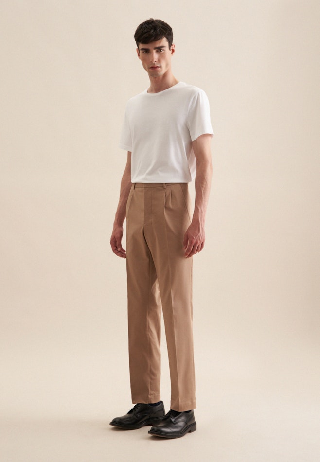 Regular Chino Uni dans Marron | Boutique en ligne Seidensticker