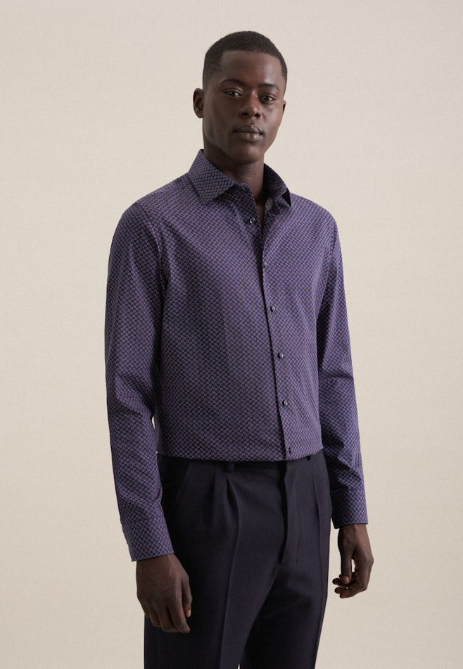 Business Shirt in Slim with Kent-Collar in Pink | Seidensticker online shop