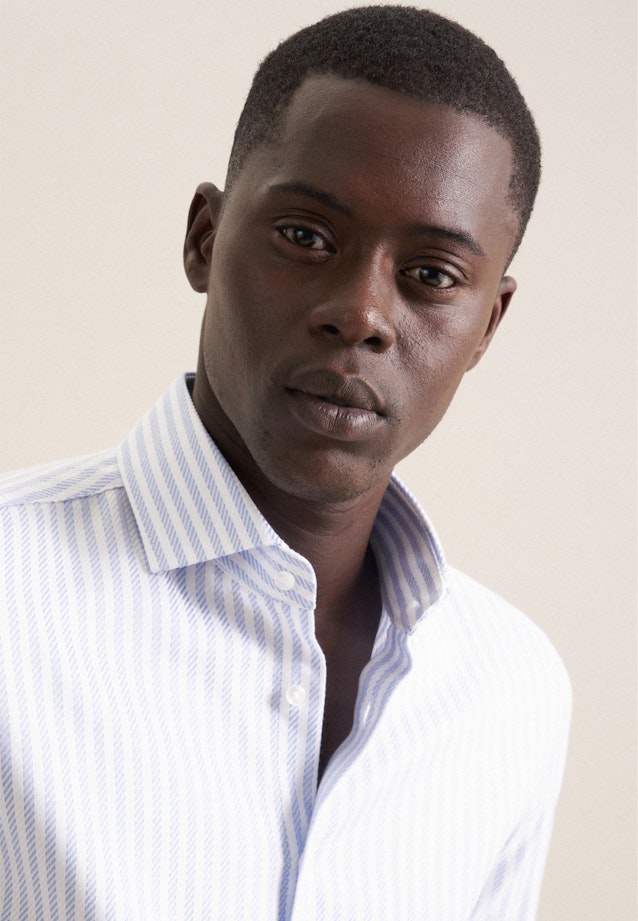 Shaped Business shirt Stripe in Light Blue |  Seidensticker Onlineshop