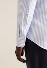 Chemise Business Shaped Structuré Col Kent in Bleu Clair |  Seidensticker Onlineshop