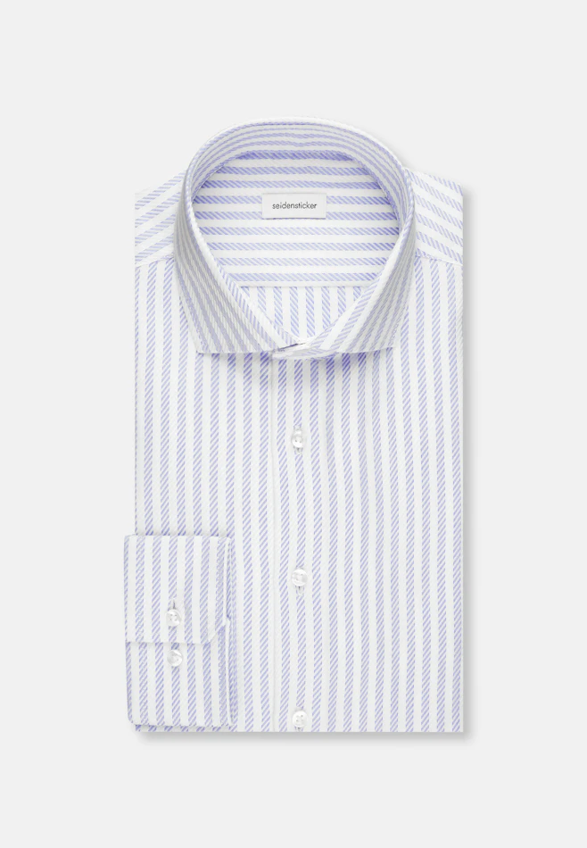 Shaped Chemise d'affaires rayures dans Bleu Clair | Boutique en ligne Seidensticker