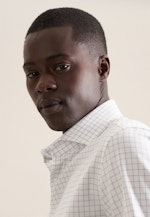 Shaped Business shirt Check in Medium Blue |  Seidensticker Onlineshop