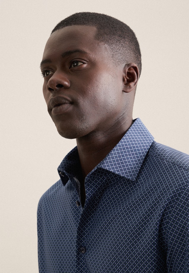 Shaped Business Hemd Druck in Grün |  Seidensticker Onlineshop