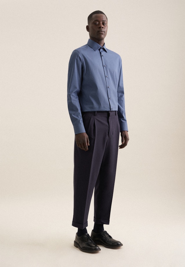 Shaped Business Hemd Druck in Grün |  Seidensticker Onlineshop