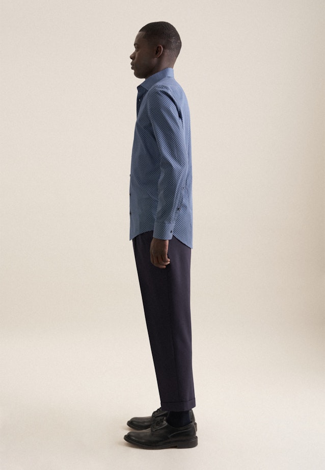 Shaped Business Hemd Druck in Grün |  Seidensticker Onlineshop