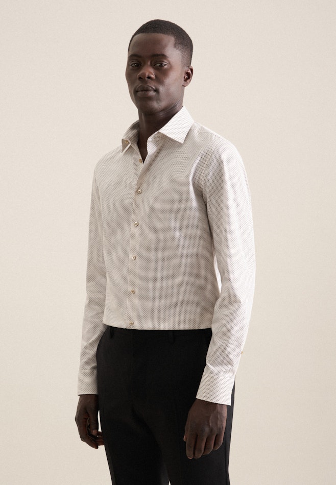 Business Shirt in Shaped with Kent-Collar in Grey | Seidensticker online shop