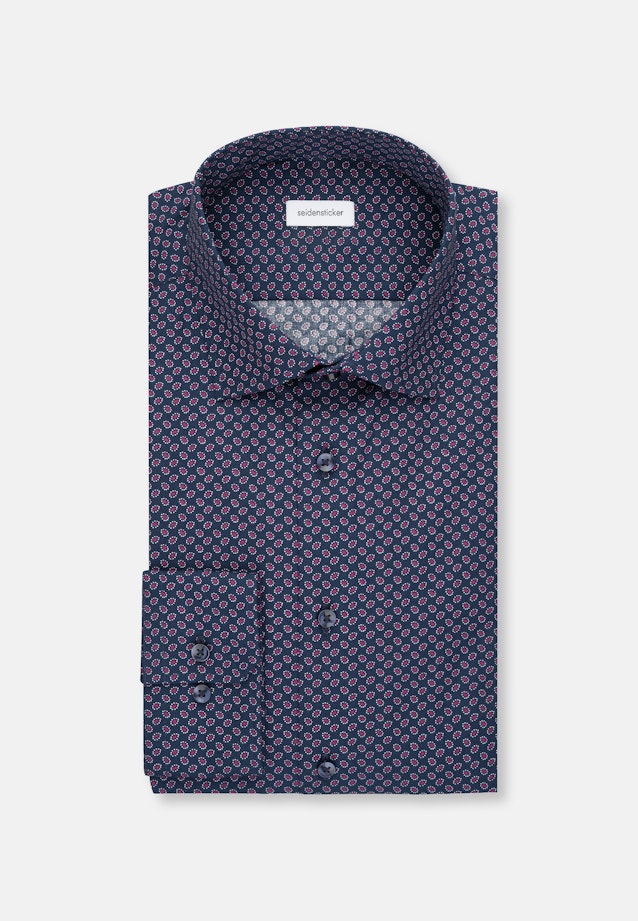 Shaped Business Hemd Druck in Rosa/Pink |  Seidensticker Onlineshop