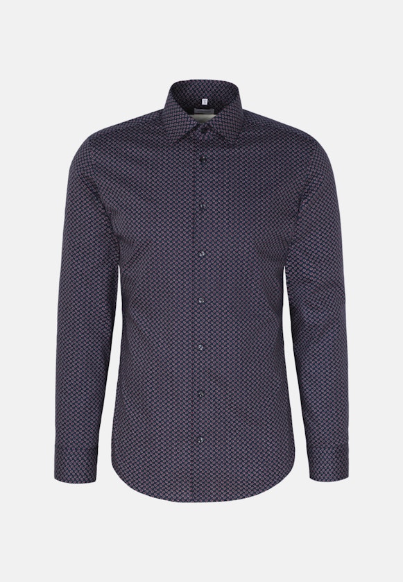 Shaped Business Hemd Druck in Rosa/Pink |  Seidensticker Onlineshop