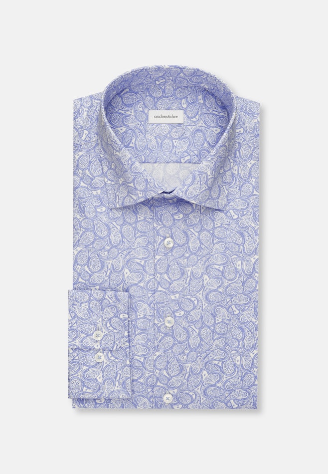 X-Slim Business Hemd Druck in Hellblau | Seidensticker Onlineshop