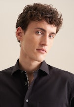 Regular Business shirt Uni in Black |  Seidensticker Onlineshop