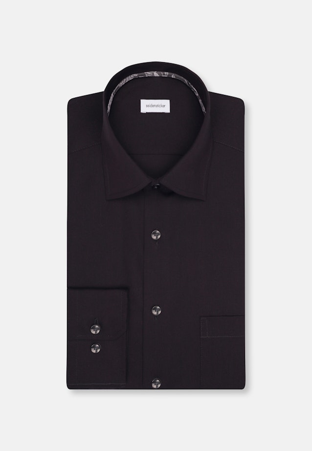 Regular Business shirt Uni in Black |  Seidensticker Onlineshop