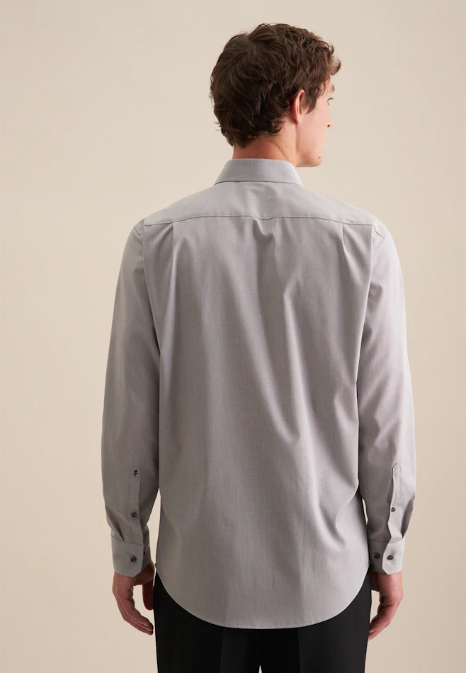 Regular Chemise d'affaires Uni dans Gris | Boutique en ligne Seidensticker