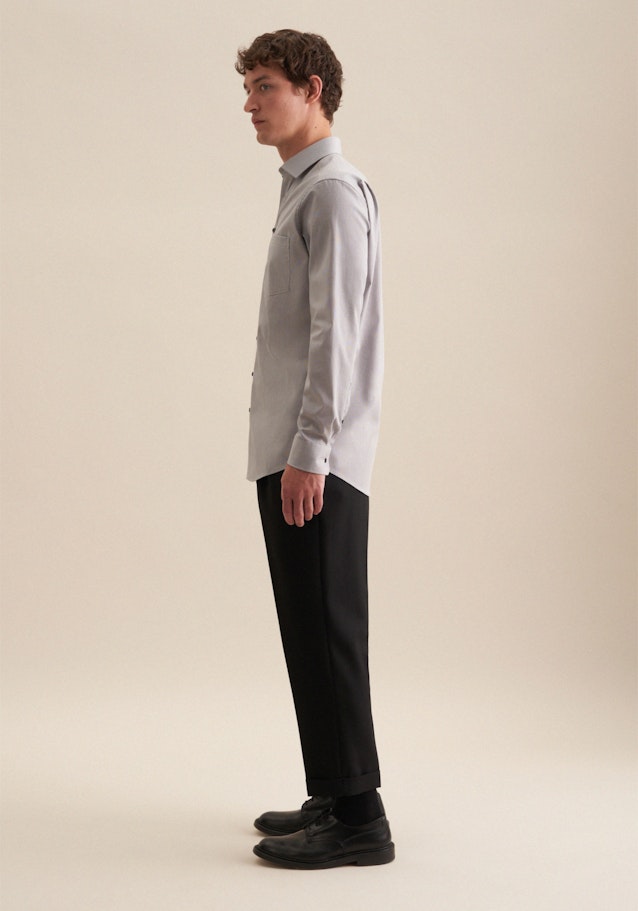 Regular Chemise Business Uni in Gris | Seidensticker Onlineshop