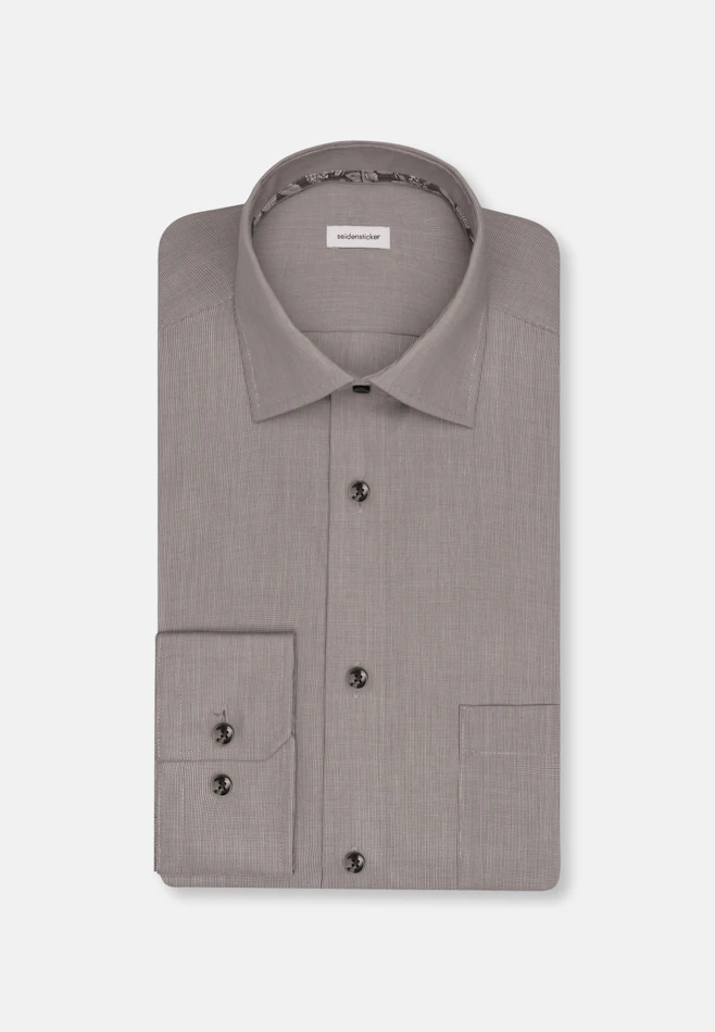 Regular Chemise d'affaires Uni dans Gris | Boutique en ligne Seidensticker