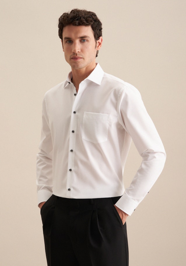 Regular Business Hemd Uni in Weiß | Seidensticker Onlineshop
