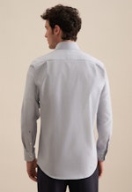 Regular Business Hemd Struktur in Mittelblau |  Seidensticker Onlineshop