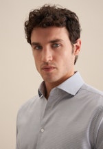 Regular Business Hemd Struktur in Mittelblau |  Seidensticker Onlineshop