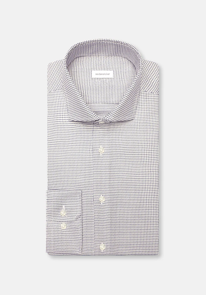 Regular Chemise d'affaires Structure dans Bleu Moyen | Boutique en ligne Seidensticker