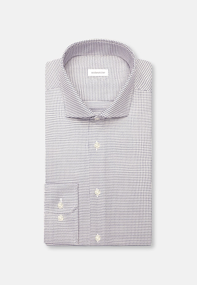 Regular Business Hemd Struktur in Mittelblau |  Seidensticker Onlineshop