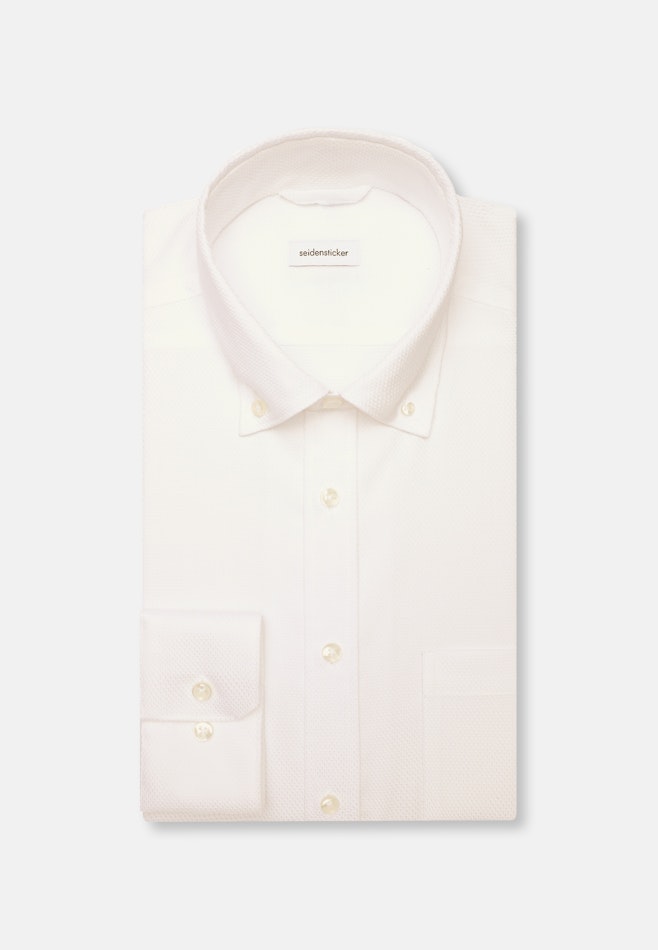 Regular Chemise d'affaires Structure dans Blanc | Boutique en ligne Seidensticker
