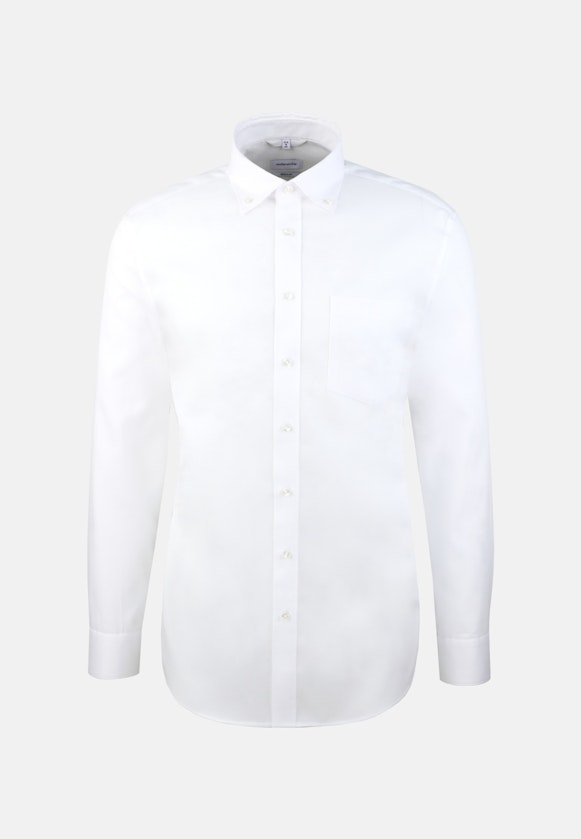 Twill Business Hemd in Regular mit Button-Down-Kragen in Weiß |  Seidensticker Onlineshop