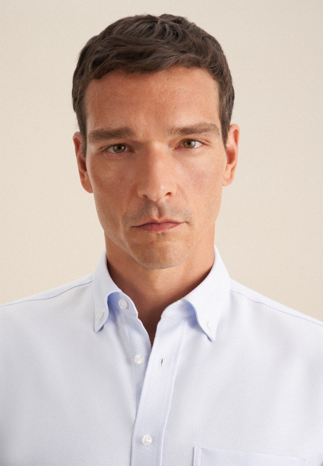 Regular Business Hemd Struktur in Hellblau |  Seidensticker Onlineshop