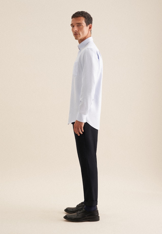 Regular Business Hemd Struktur in Hellblau |  Seidensticker Onlineshop