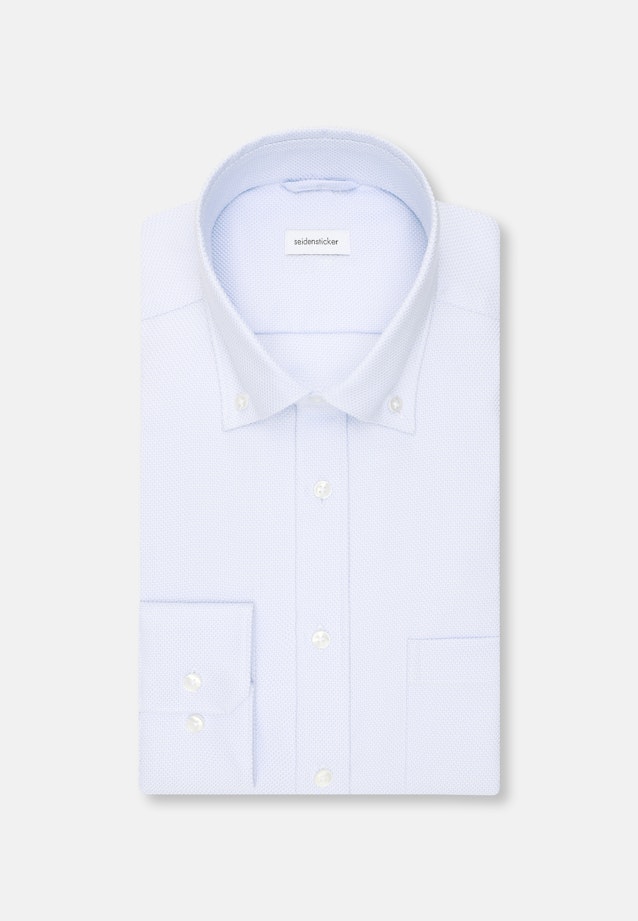 Regular Business Hemd Struktur in Hellblau |  Seidensticker Onlineshop