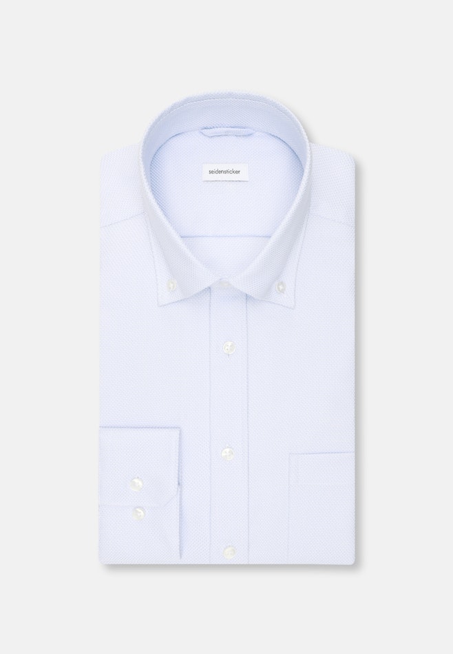 Regular Chemise d'affaires Structure dans Bleu Clair | Boutique en ligne Seidensticker