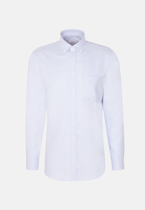 Non-iron Twill Business shirt in Regular with Button-Down-Collar in Light Blue |  Seidensticker Onlineshop