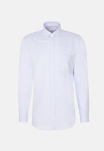 Non-iron Twill Zakelijk overhemd in Regular with Button-Down-Kraag in Lichtblauw |  Seidensticker Onlineshop