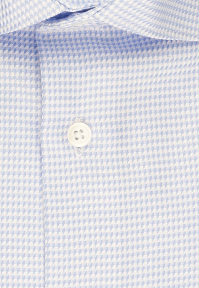 Easy-iron Satin Business Shirt in Shaped with Kent-Collar in Light Blue |  Seidensticker Onlineshop