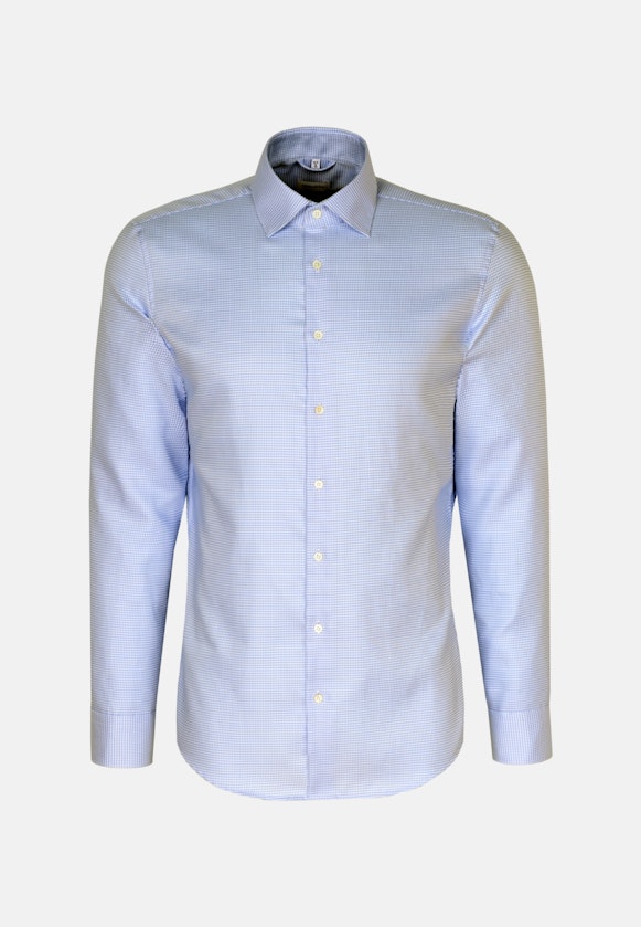 Chemise Business Shaped Satin Col Kent in Bleu Clair |  Seidensticker Onlineshop