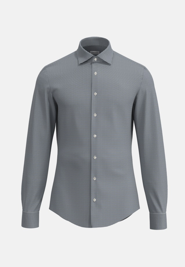 Chemise Business Shaped Satin Col Kent in Bleu Foncé |  Seidensticker Onlineshop