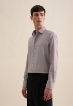 Shaped Business Hemd Pepita in Lila |  Seidensticker Onlineshop