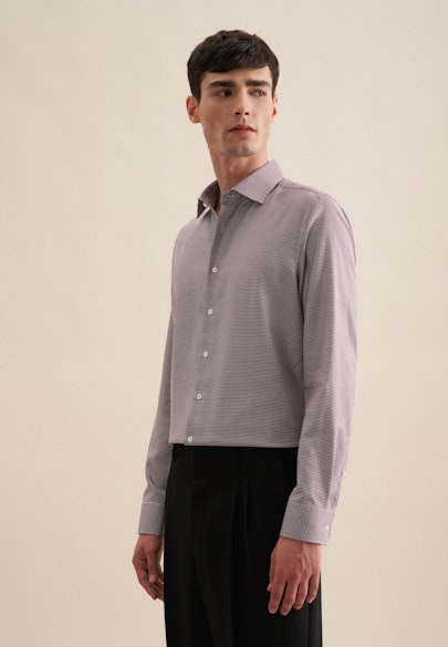 Shaped Chemise d'affaires Pepita in Lilas |  Seidensticker Onlineshop