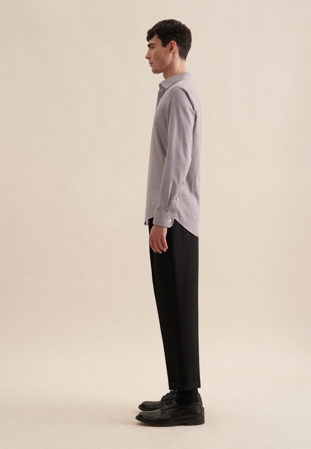 Shaped Business Hemd Pepita in Lila |  Seidensticker Onlineshop